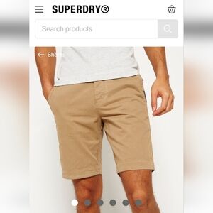 Superdry men's Chino Shorts size 40, 9" inseam New Without Tags